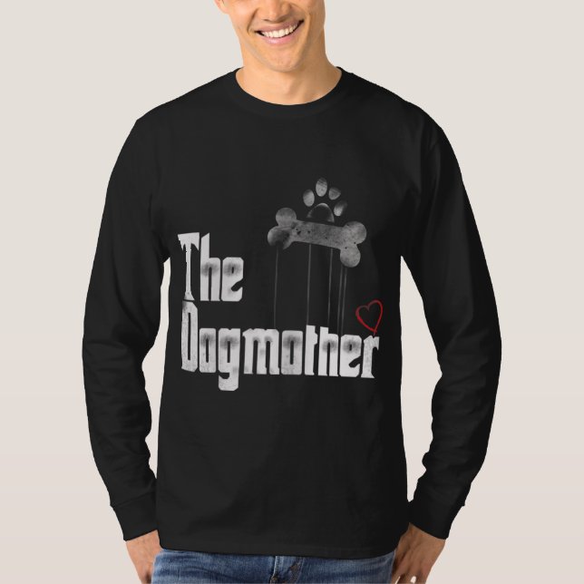 Camiseta O Cachorro Engraçado Mãe Dono da Mãe Presente (Frente)
