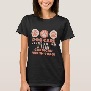Camiseta O Cachorro Está Caminhando No Parque Com Minha Car