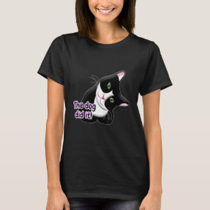 Camiseta O cachorro fez isso Cat