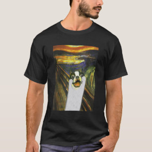 Camiseta O Cachorro-Grande Francês Gritando o Filho-da-Mulh