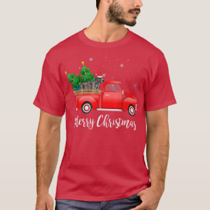 Camiseta O Cachorro Irlandês Wolfhound Andando no Natal de