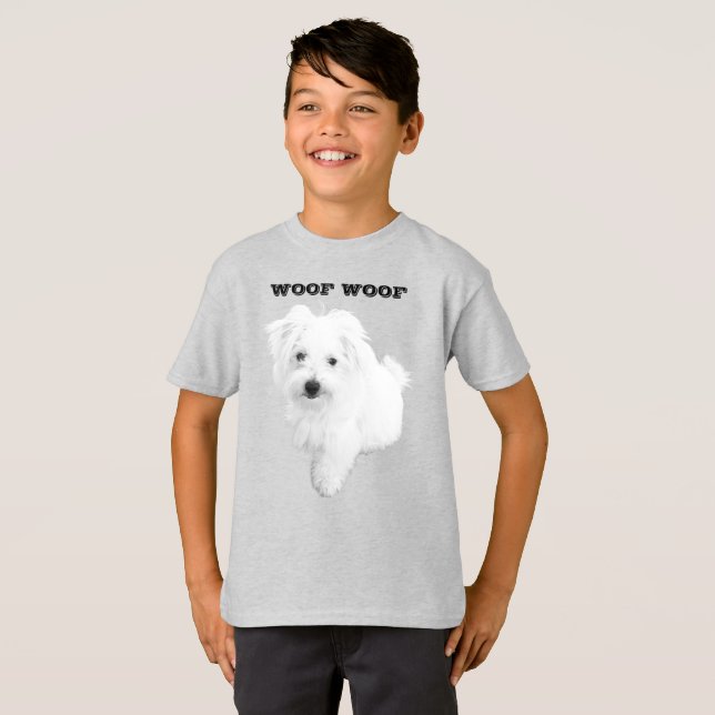 Camiseta O Cachorro Maltês Mais Pupido (Frente Completa)