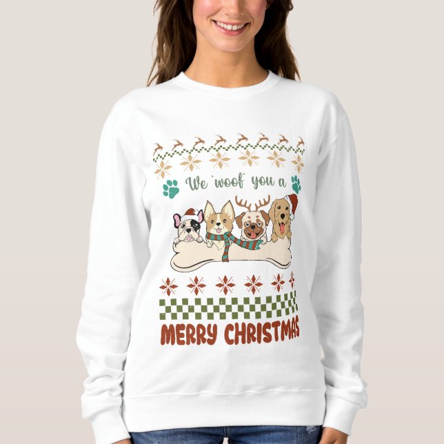 Camiseta O Cachorro Nos Aludiu Um Feliz Natal Para Você (Frente)