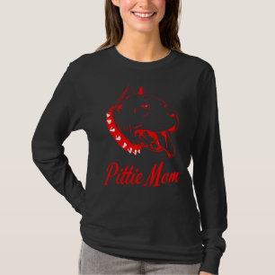 Camiseta O Cachorro Pitbull Amantes Pittie Mãe Feita