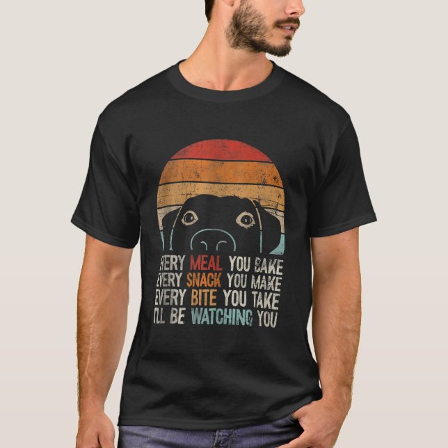 Camiseta O Cachorro Retro Engraçado Estará Vendo O Cachorro (Frente)