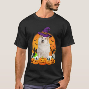 Camiseta O Cachorro Spitz E A Lua Halloween Costume Dog Lov