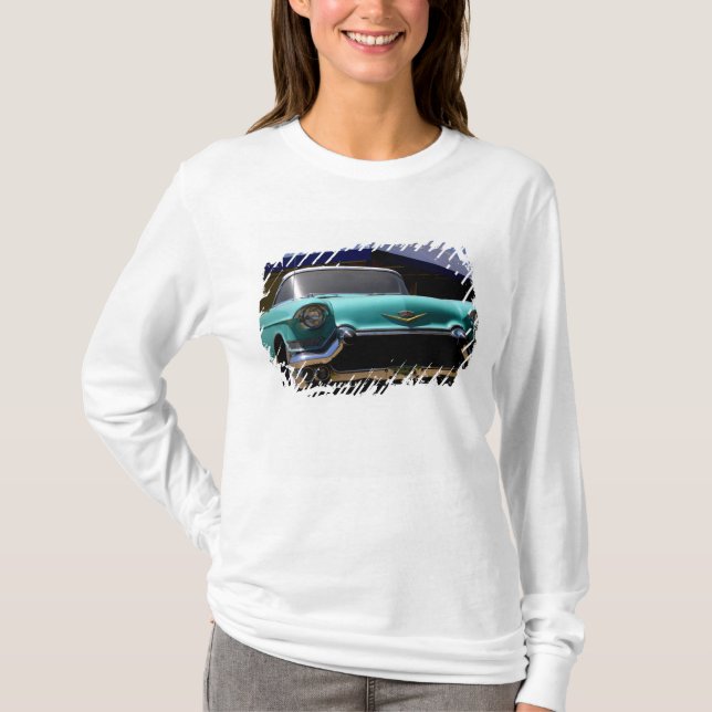 Camiseta O Cadillac Verde de Elvis Presley convertível em (Frente)