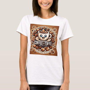 CAMISETA O CAFÉ ADORA O LOGOTIPO EXCLUSIVO TOFFEE