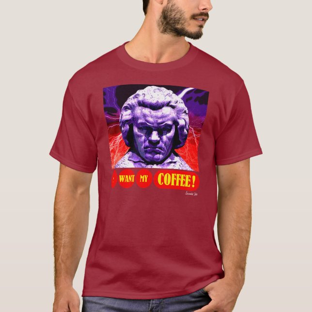 CAMISETA O CAFÉ DE BEETHOVEN (Frente)
