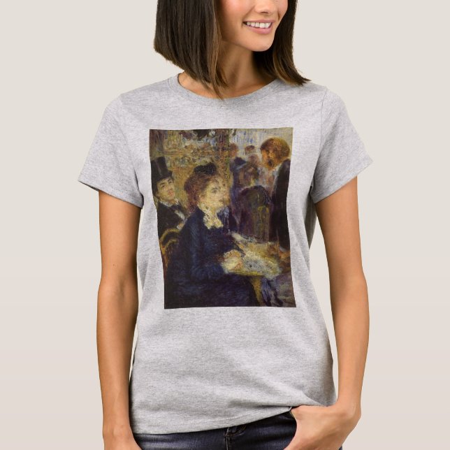 Camiseta O café de Pierre Renoir, Impressionismo Vintage (Frente)
