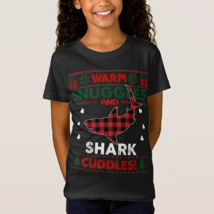 Camiseta O Calor Aluga Os Tubarões De Xmas Ugly Shark Chris