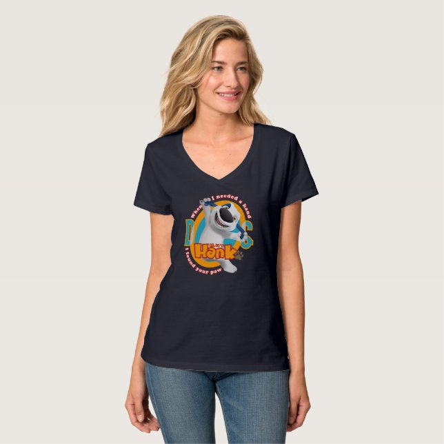 Camiseta O calor da pata | Mulheres do colo V (Frente Completa)