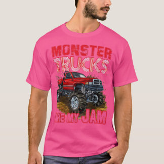 Camiseta O Caminhão Do Monstro Vermelho É O Meu Empenho Par