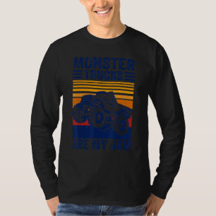 Camiseta O Caminhão Monstro legal Do Vintage É O Meu Jam Re