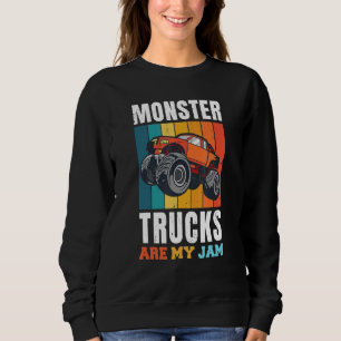 Camiseta O Caminhão Monstro legal Do Vintage É O Meu Jam Re
