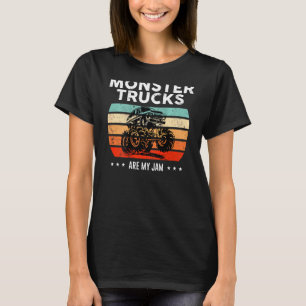 Camiseta O Caminhão Monstro Vintage É O Meu Pão Retro Sunse