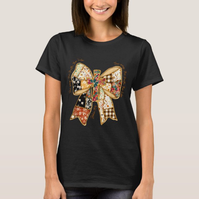 Camiseta O Caminho A Verdade A Vida Coquete Versículo Crist (Frente)