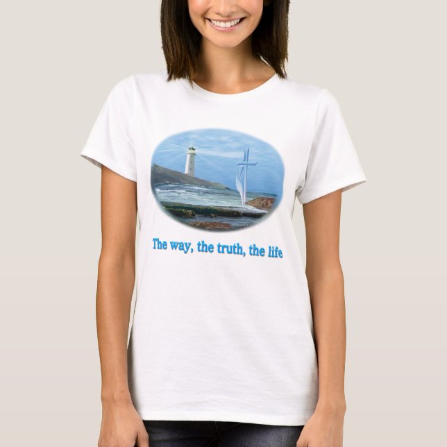 Camiseta O caminho da verdade das roupas da Vida (Frente)