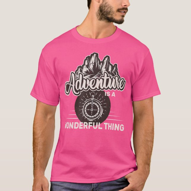 Camiseta O Caminho De Montanha Para O Exterior É Uma Onda (Frente)