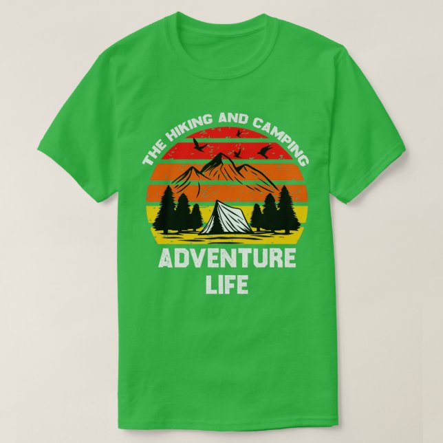 Camiseta O Caminho E O Acampamento Da Vida Adventure (Frente do Design)