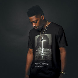 Camiseta O caminho para Jesus fé cristã verso bíblia