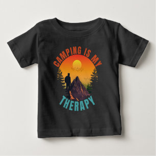 Camiseta O camping é meu presente de férias ao ar livre ter