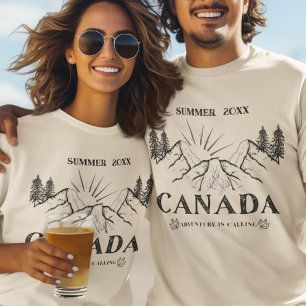 Camiseta O Canadá Adventure Está Chamando De Ano De Verão P