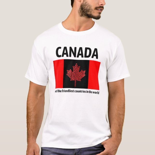 Camiseta O Canadá É Um Dos Países Mais Amigos Da (Frente)