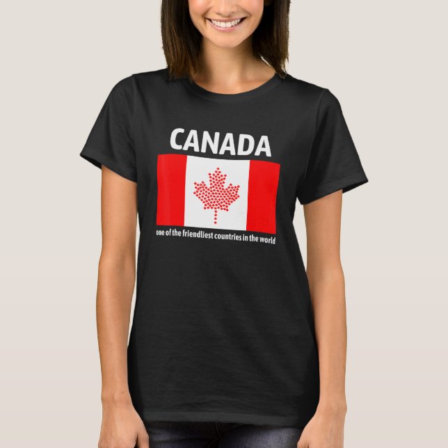 Camiseta O Canadá É Um Dos Países Mais Amigos Da (Frente)