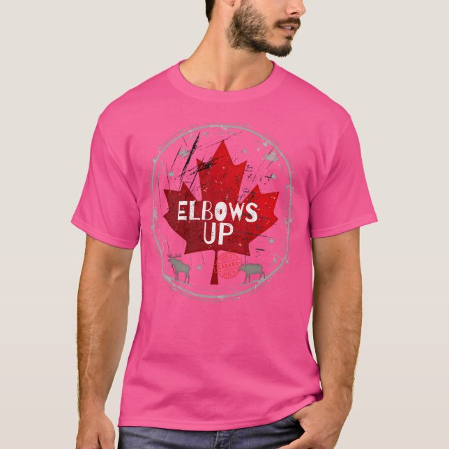 Camiseta O Canadá Faz Cotovelos No Canadá (Frente)
