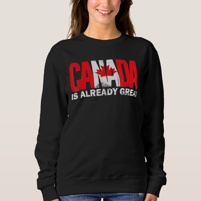 Camiseta O Canadá Já É Ótimo Orgulho do Dia do Canadá (Frente)