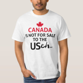 Camiseta O CANADÁ não é para venda aos EUA.