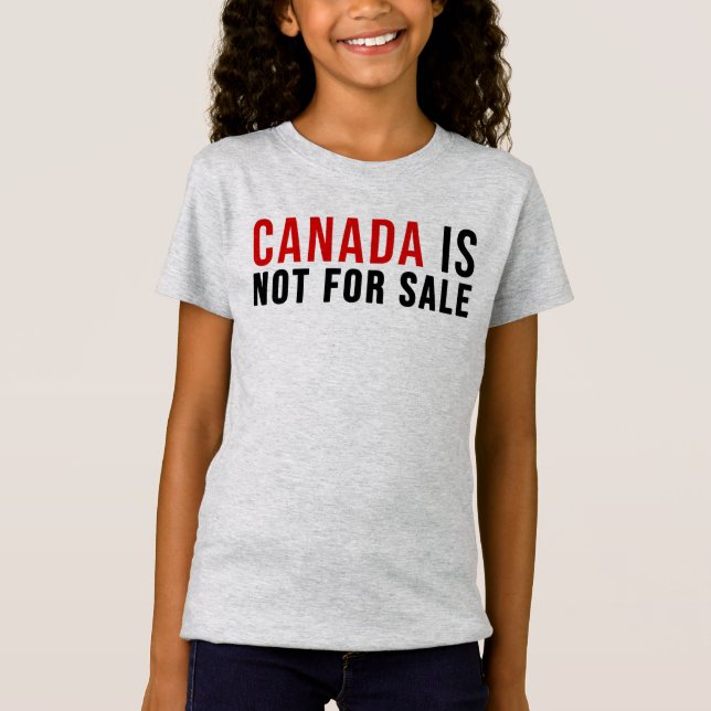Camiseta O Canadá Não Está À Venda (Frente)