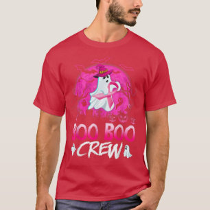 Camiseta O Cancer A da fita rosa do Boo Crew Halloween