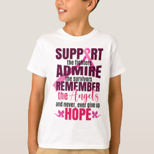 Camiseta O Cancer da Mama combate a consciência do Cancer d