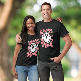 Camiseta O Cancer da mama é uma folha de cores - Dia de as