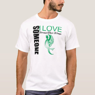 Camiseta O câncer de figado alguém amor de I ganhou suas