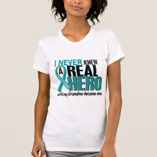 Camiseta O câncer de ovário NUNCA CONHECEU uma avó do HERÓI