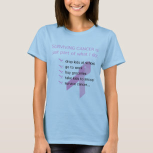 Camiseta O CANCER de SOBREVIVÊNCIA é apenas parte do que 