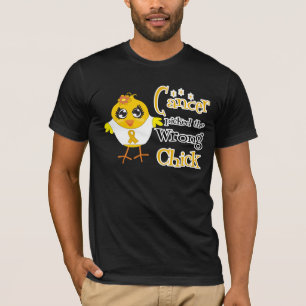 Camiseta O cancer do apêndice escolheu o pintinho errado