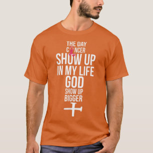 Camiseta O Cancer Do Dia Apareceu Em Minha Vida Que Deus Ap