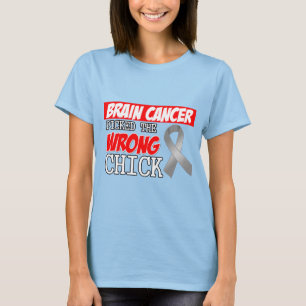 Camiseta O cancro cerebral escolheu o pintinho errado