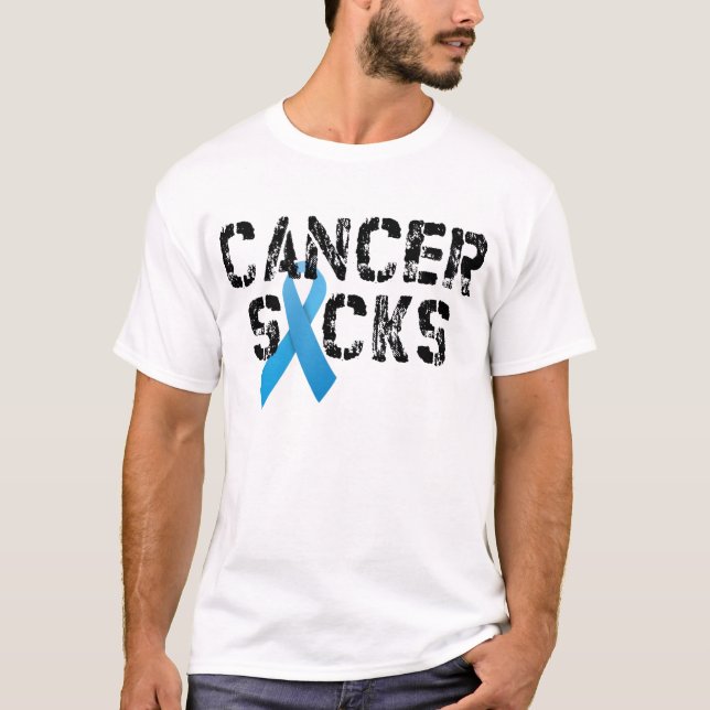 Camiseta O cancro da próstata suga (Frente)