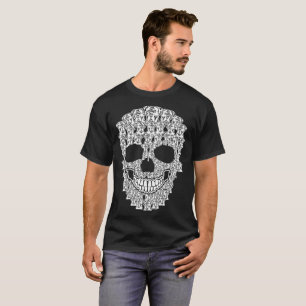 Camiseta O cão de Corso do bastão no crânio Pets o Tshir