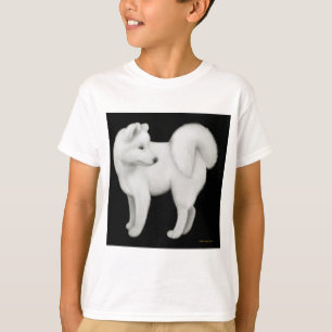 Camiseta O cão do Samoyed caçoa a camisola