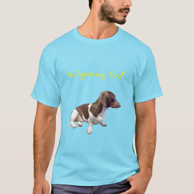 Camiseta O cão do Weenie ignora (Frente)