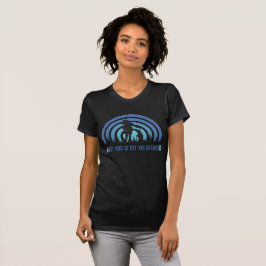 Camiseta O cão é meu namorados, meu cão é meu namorados