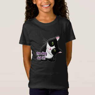 Camiseta O cão fez isso, Cat