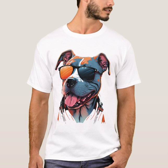 Camiseta O cão mais fixe do mundo (Frente)