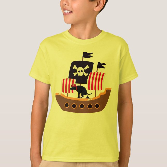 Camiseta O Capitão Barkbeard Zarpou! (Frente)